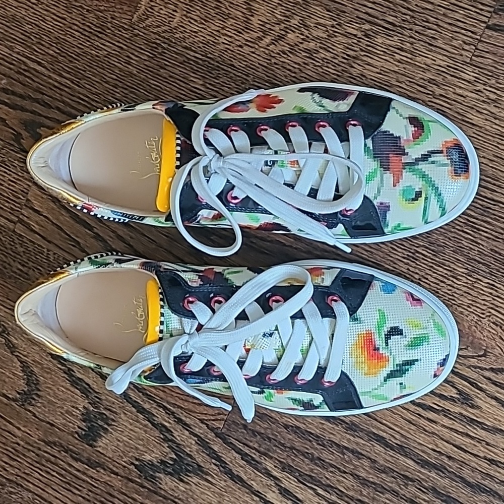 Christian Louboutin floral sneakers 39
